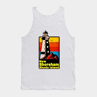 New Shoreham Rhode Island Lighthouse Tank Top